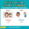 My First Romanian Family & Feelings Picture Book