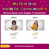 My First Irish Words for Communication Picture Book