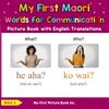 My First Maori Words for Communication Picture Book