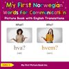 My First Norwegian Words for Communication Picture Book