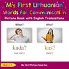 My First Lithuanian Words for Communication Picture Book