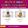 My First Welsh Words for Communication Picture Book