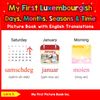 My First Luxembourgish Days, Months, Seasons & Time Picture Book