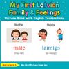 My First Latvian Family & Feelings Picture Book
