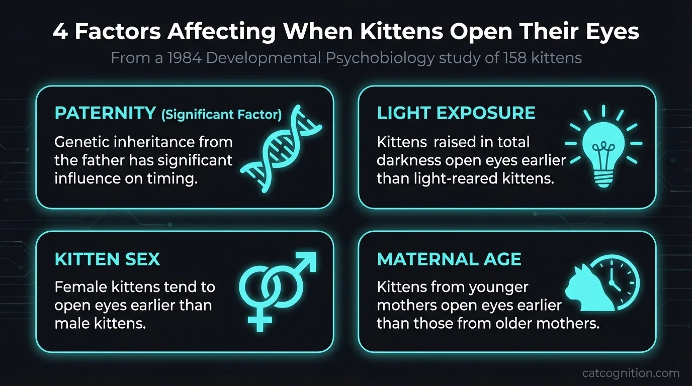 Four Factors Affecting Kitten Eye Opening