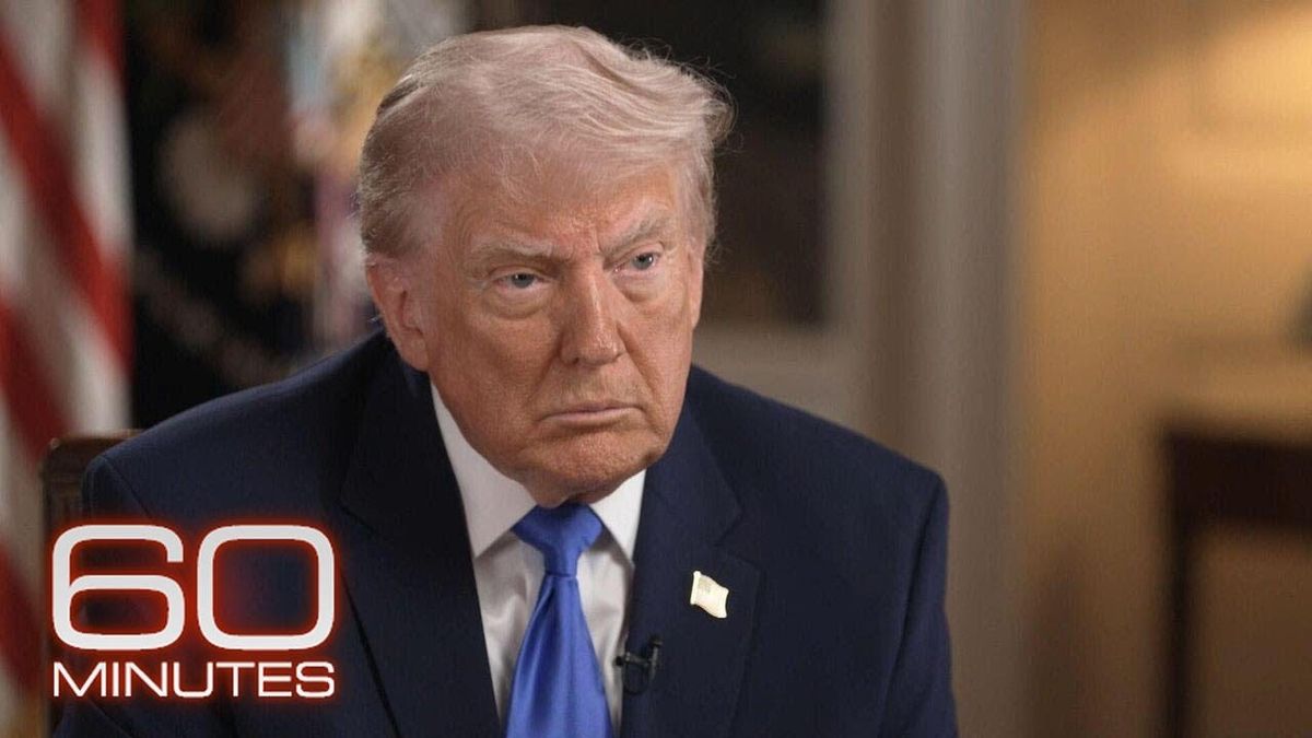 Trump llama 'una vergüenza' al entrevistador de 60 Minutes por leer el manifiesto