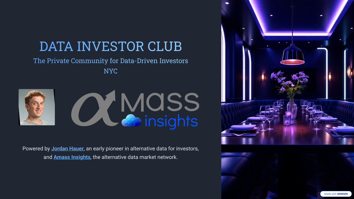 Data Investor Club - The Private Community for Data-Driven Investors