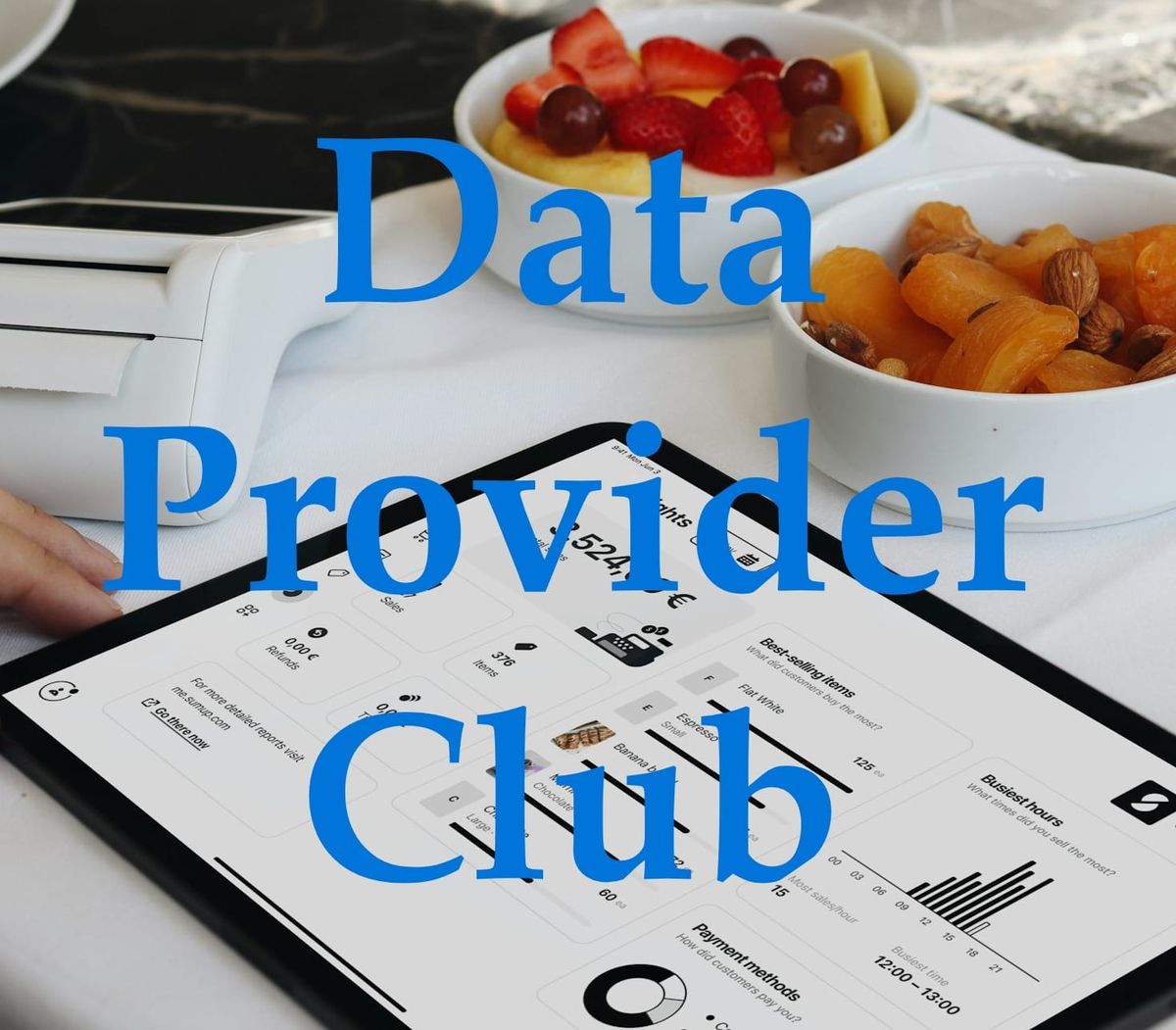 Data Provider Club: analytics & food.