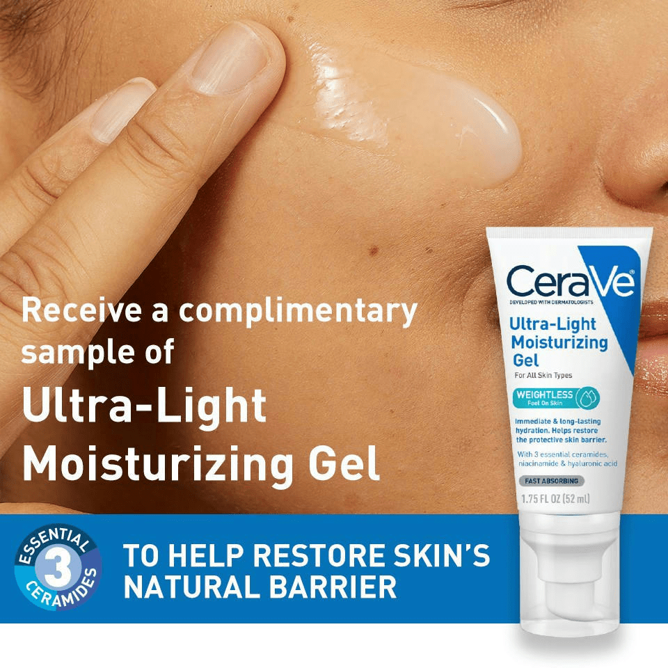 Free Sample of CeraVe Ultra-Light Moisturizing Gel