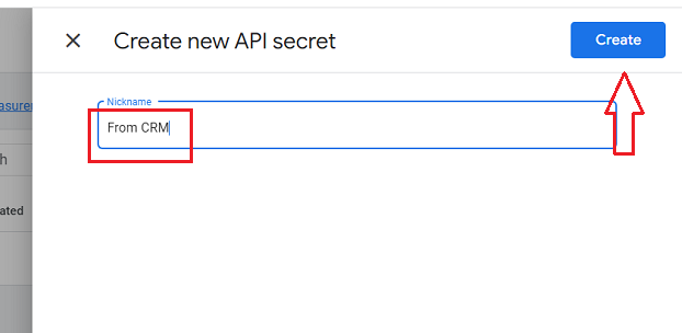 Give your new API secret key a descriptive name
