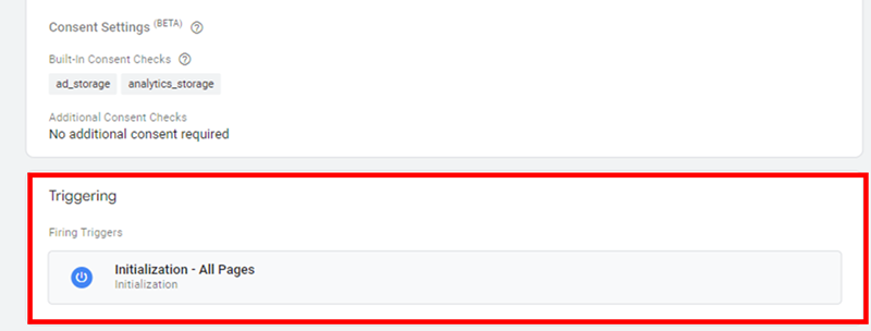trigger initialization all pages