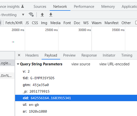 You can retrieve client id from the payload data