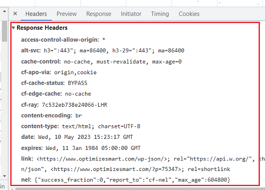 Here is what an HTTP response looks like