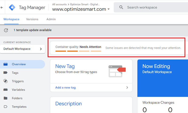 Container quality Needs Attention