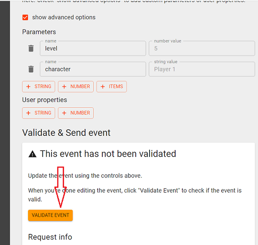 VALIDATE EVENT