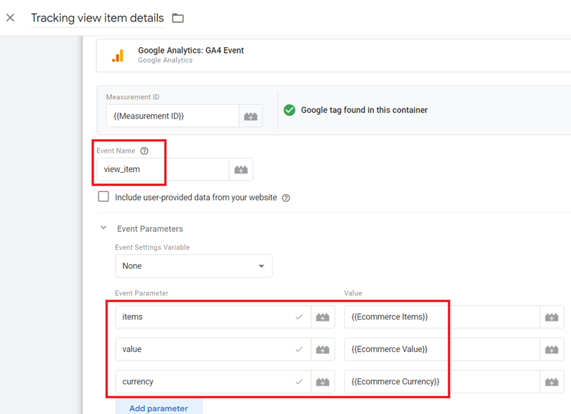 GA4 Ecommerce Tracking via GTM: Step-by-Step Setup Guide 9 Tracking view item details tag configuration