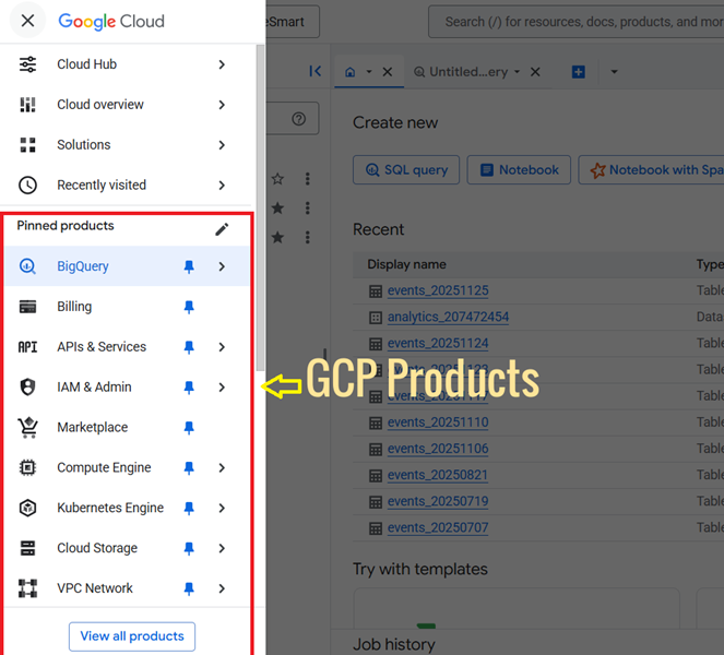 gcp products
