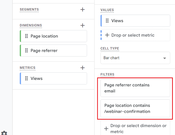 page referrer contains email