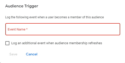 audience trigger google analytics 4