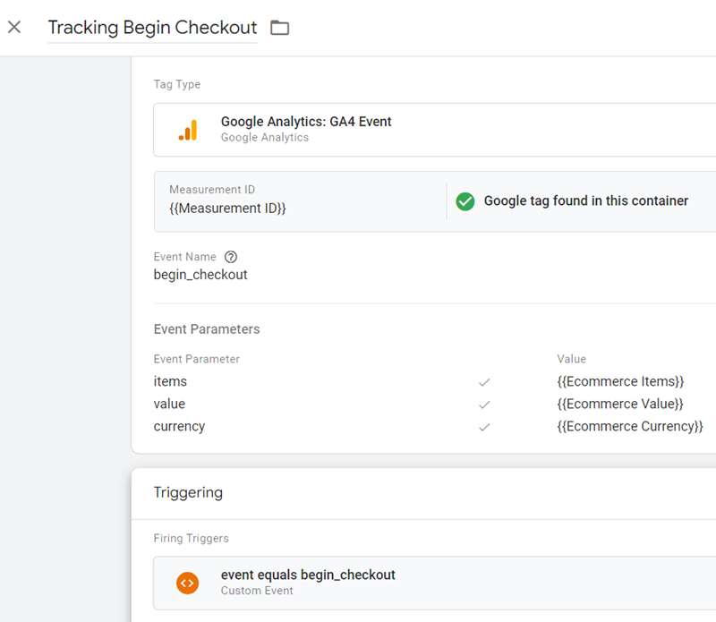 GA4 Ecommerce Tracking via GTM: Step-by-Step Setup Guide 32 Measuring Checkout steps in GA4 final tag configuration