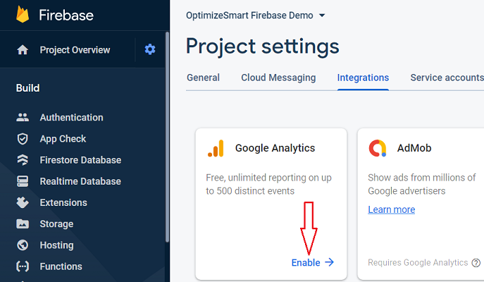 link firebase to ga4