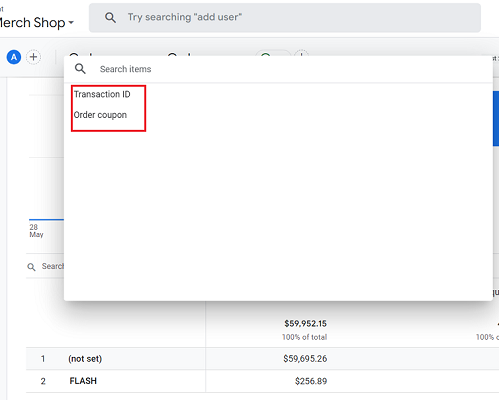see the list of all the primary dimensions available to you 1