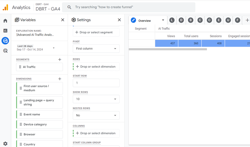 You should now see a screen like the one below