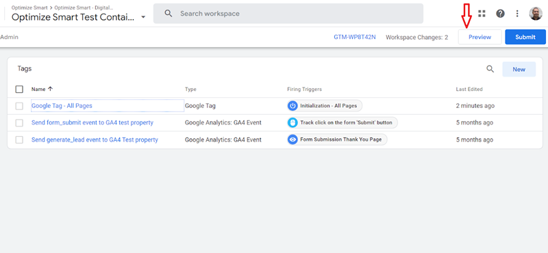 click on the ‘Preview button