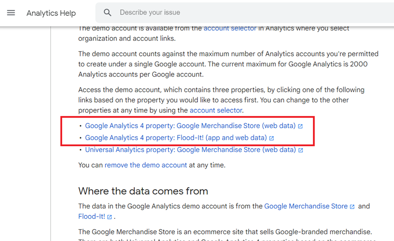 Scroll down the page until you see the following section