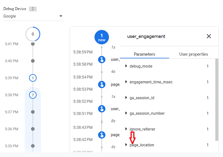 How to use DebugView report in Google Analytics 4 (GA4) 8 see more details about the parameter