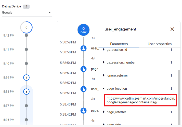 How to use DebugView report in Google Analytics 4 (GA4) 9 see more details about the parameter 2