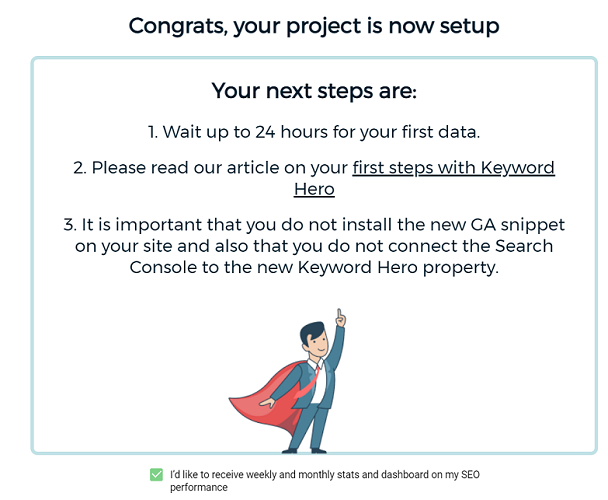 your project is now set up