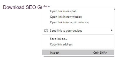 gtm event tracking download inspect