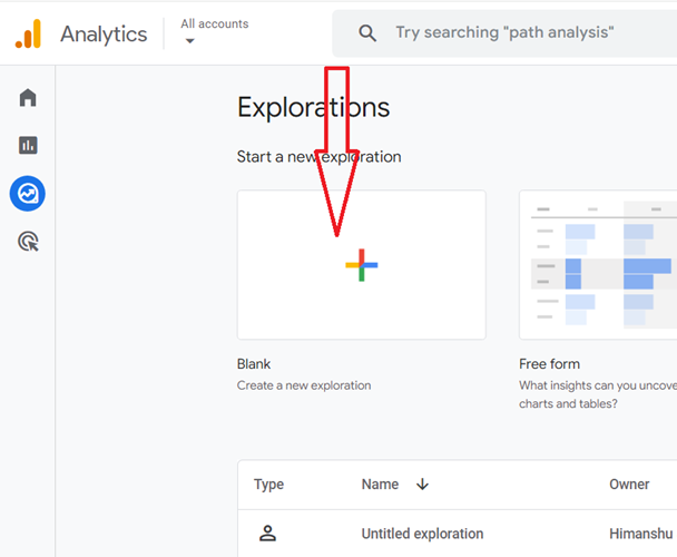 blank exploration report template