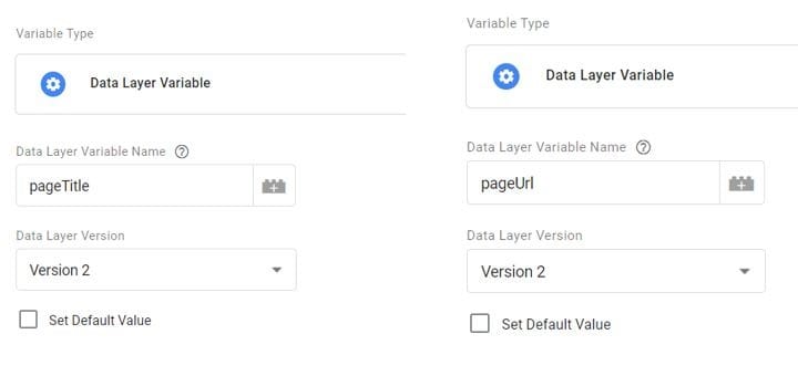 data layer variable
