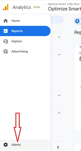 click on the ‘Admin‘ button