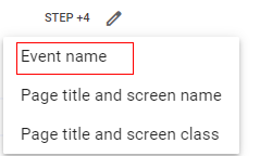 path analysis report step 4 node type event