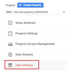 data settings ga4