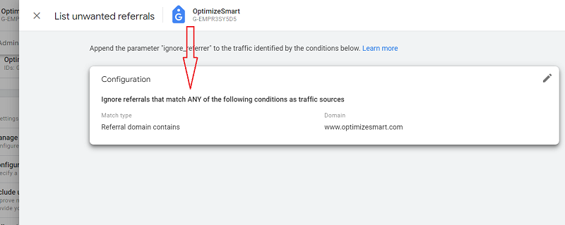 Click on the listing you see
