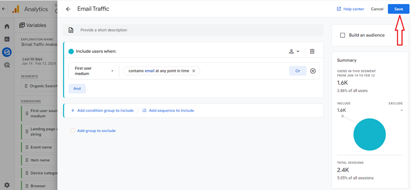 Click on the ‘Save‘ button