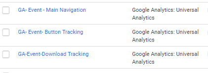 GTM naming convention
