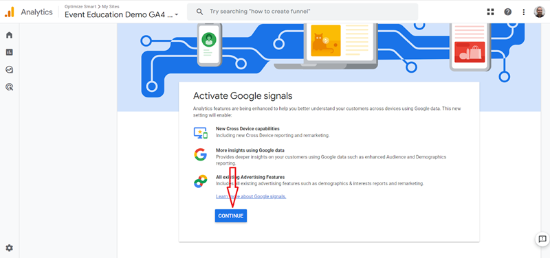 activate google signals ga4