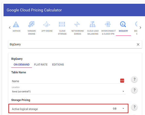 google cloud pricing calculator 1