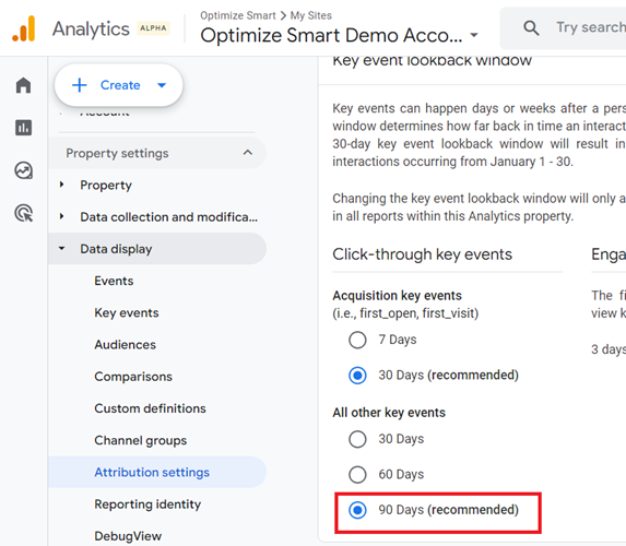 90 days conversion window