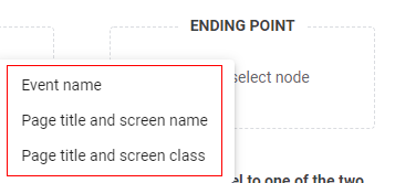 path analysis report end point node type