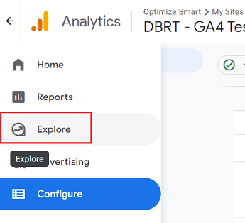 Explore report ga4