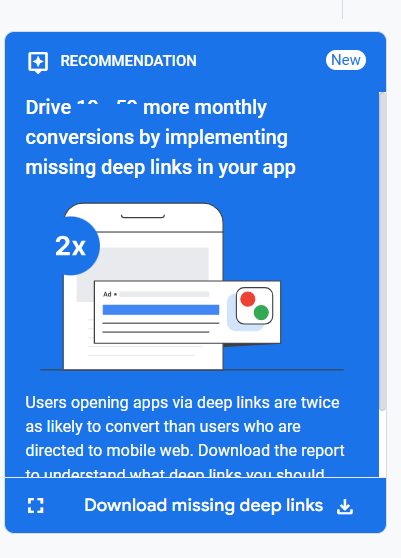 missing deep links in ga4