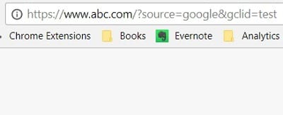 google ads analytics dont match address bar