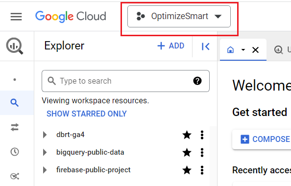 Make sure that you are in the correct project