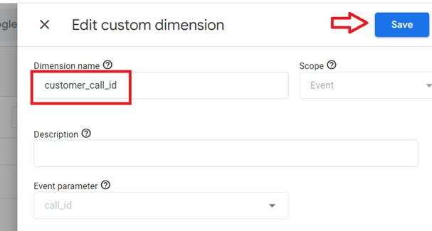 change the name of your custom dimension and or edit its description